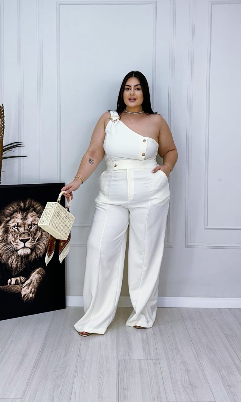 Conjunto Chiara - Off White - Plus Size - 1663