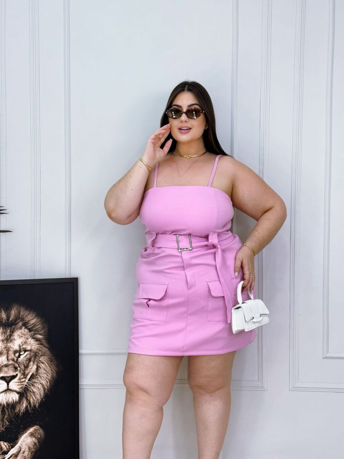 macaquinho queila rosa plus size 1665 macaquinho queila rosa plus size 1665