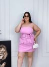 macaquinho queila rosa plus size 1665