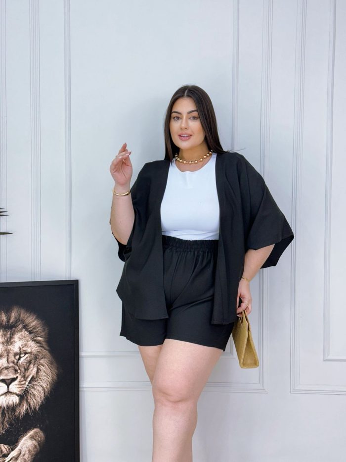 conjunto virginia preto plus size
