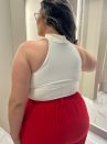 calça talika vermelho plus size 1971