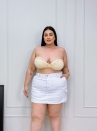 short saia natana branca plus size 1921