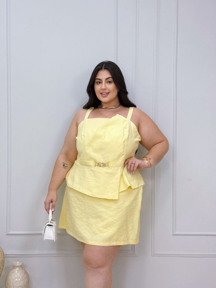conjunto natalina amarelo plus size 2041 conjunto natalina amarelo plus size 2041