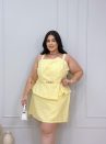 conjunto natalina amarelo plus size 2041