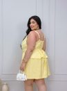 conjunto natalina amarelo plus size 2041