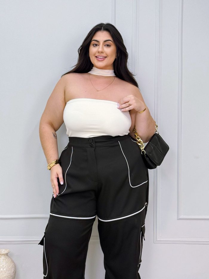 cropped lolita off white plus size 1968