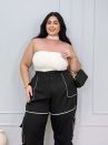 cropped lolita off white plus size 1968