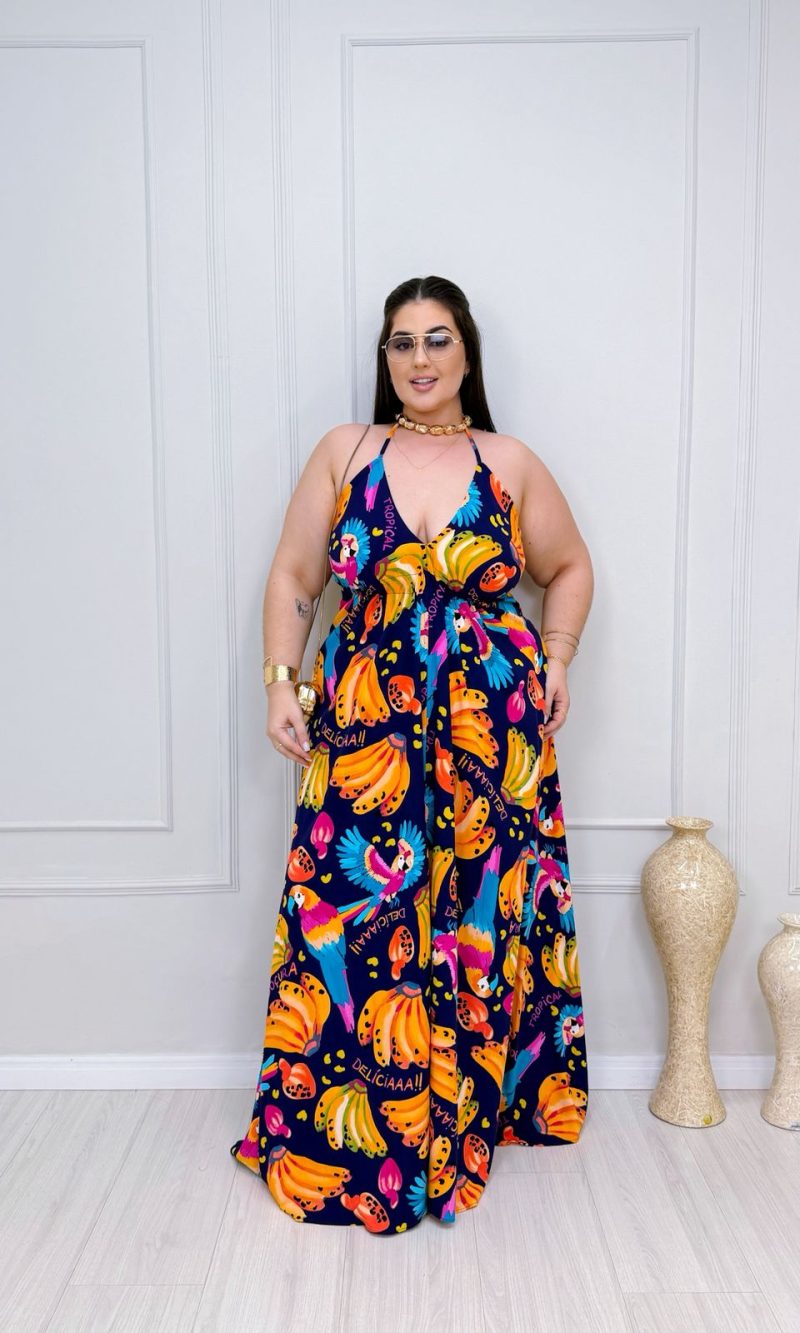 vestido samaira azul marinho plus size 1953