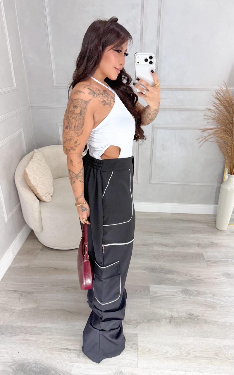 calça catrine preto plus size 2038