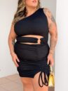 vestido jasmyne preto plus size 1977