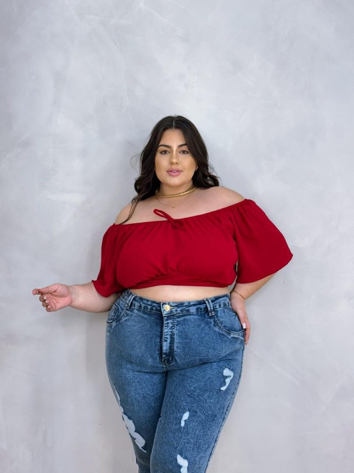 blusa telma café plus size 2052