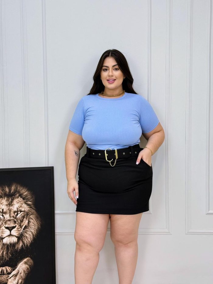 blusa telma café plus size 2052