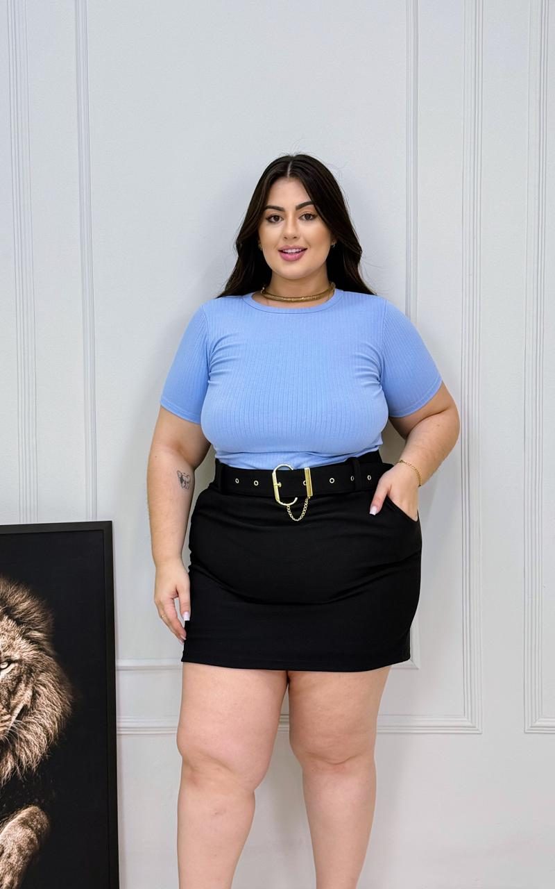 blusa telma café plus size 2052