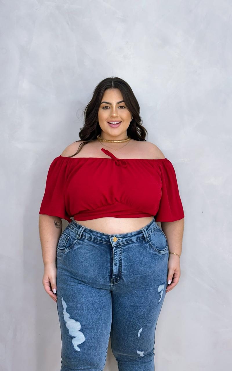 blusa telma café plus size 2052