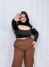cropped jasmin preto plus size 1186