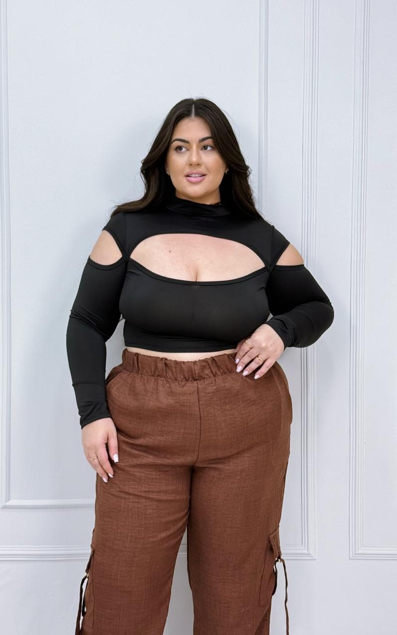 cropped jasmin preto plus size 1186