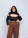 cropped jasmin preto plus size 1186