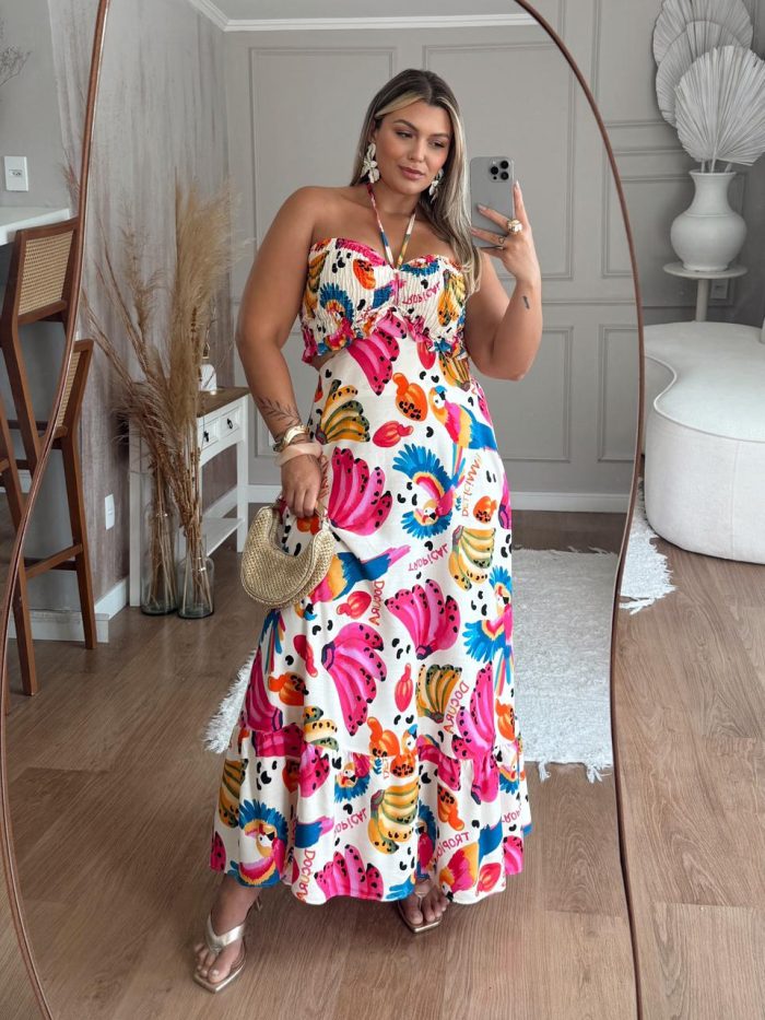 vestido kamala off white plus size vestido kamala off white plus size