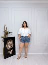 blusa milena branca plus size 