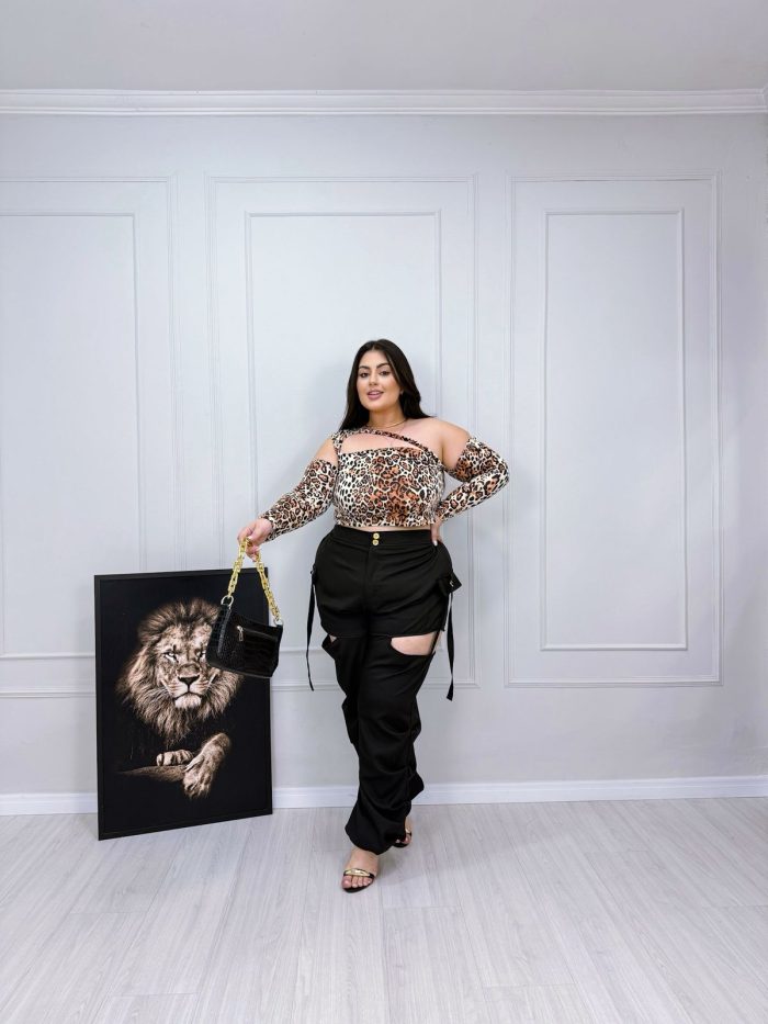 calça carlotta preta plus size 1240