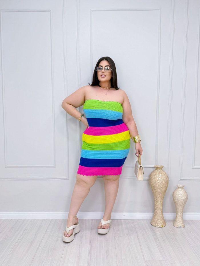 vestido marieva colors plus size 2084