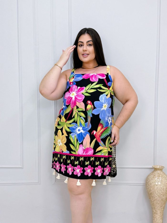 vestido ramona preto plus size 2103