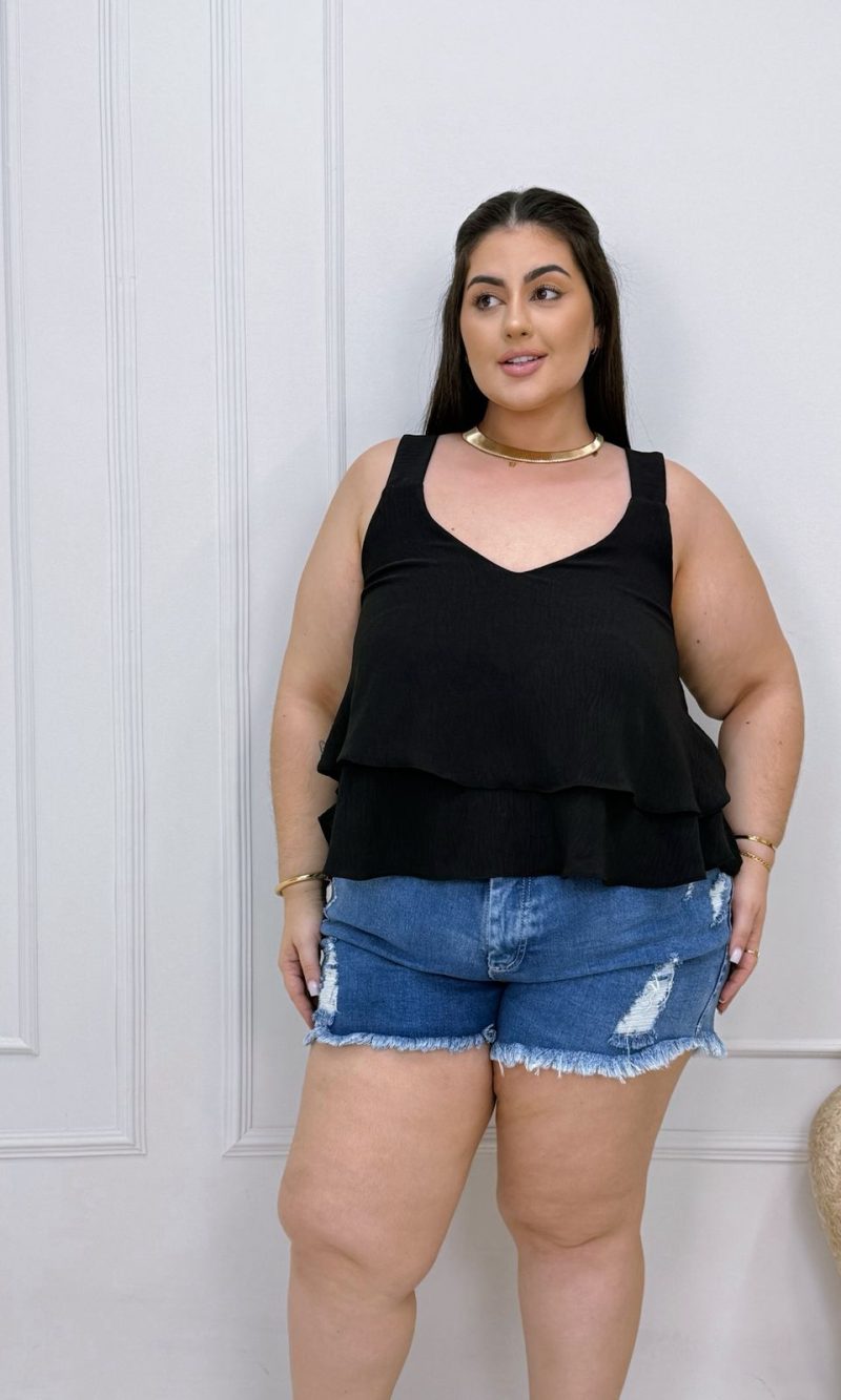 short cami jeans plus size 2133