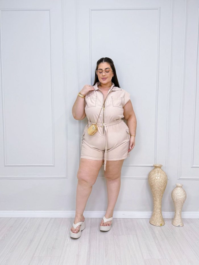 macaquinho regiane nude plus size 2067