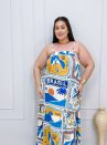vestido jociele nude plus size 