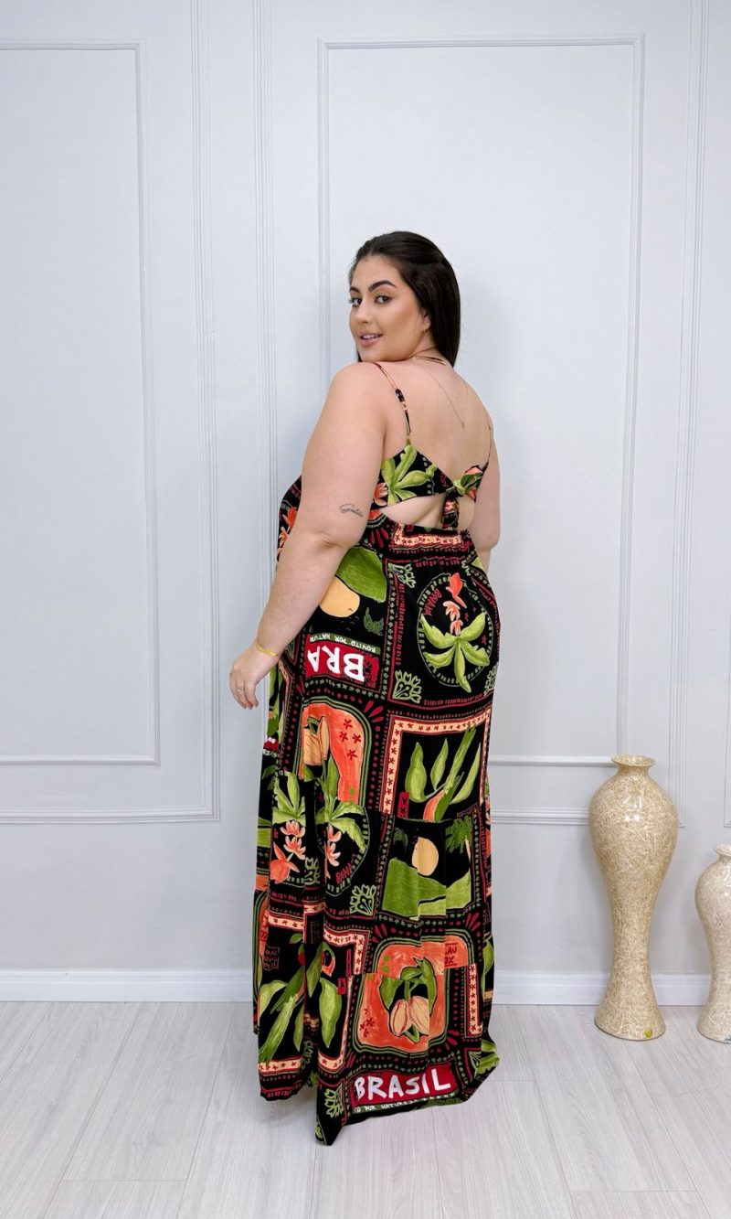 vestido jociele nude plus size 