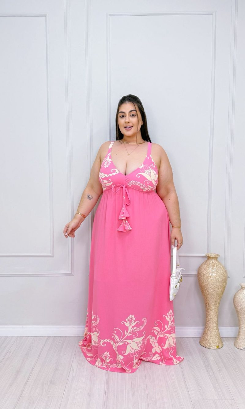 vestido marieta azul plus size 2082