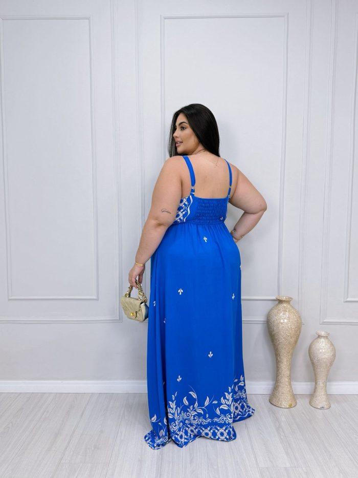 vestido marieta azul plus size 2082 vestido marieta azul plus size 2082