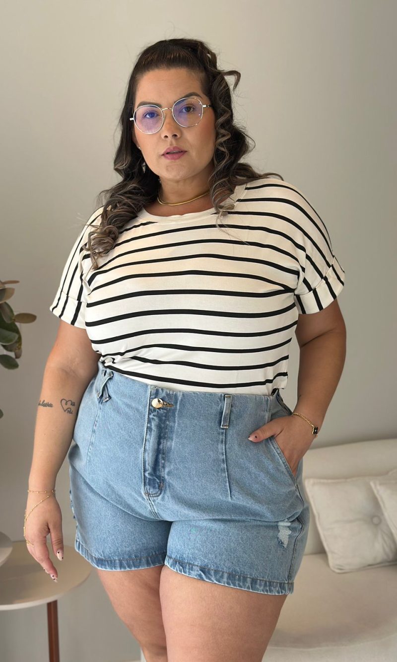 blusa valessa preta plus size 2179