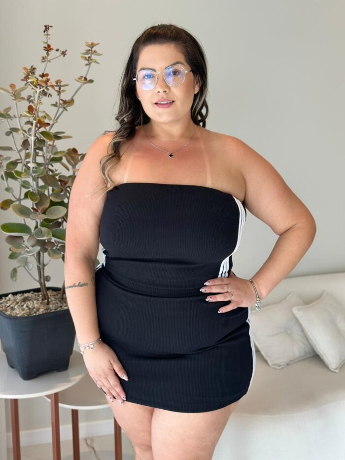 conjunto flor preto plus size 2153 conjunto flor preto plus size 2153