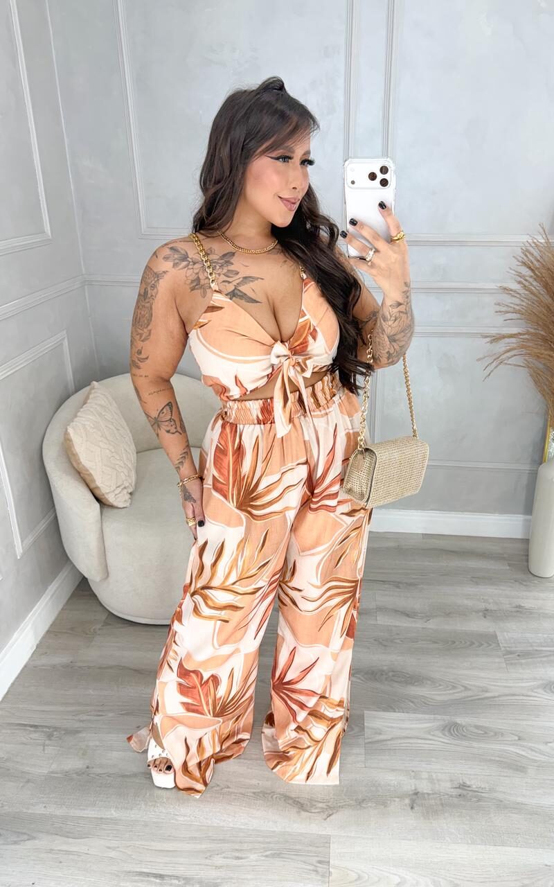 cropped athena nude estampado 2252