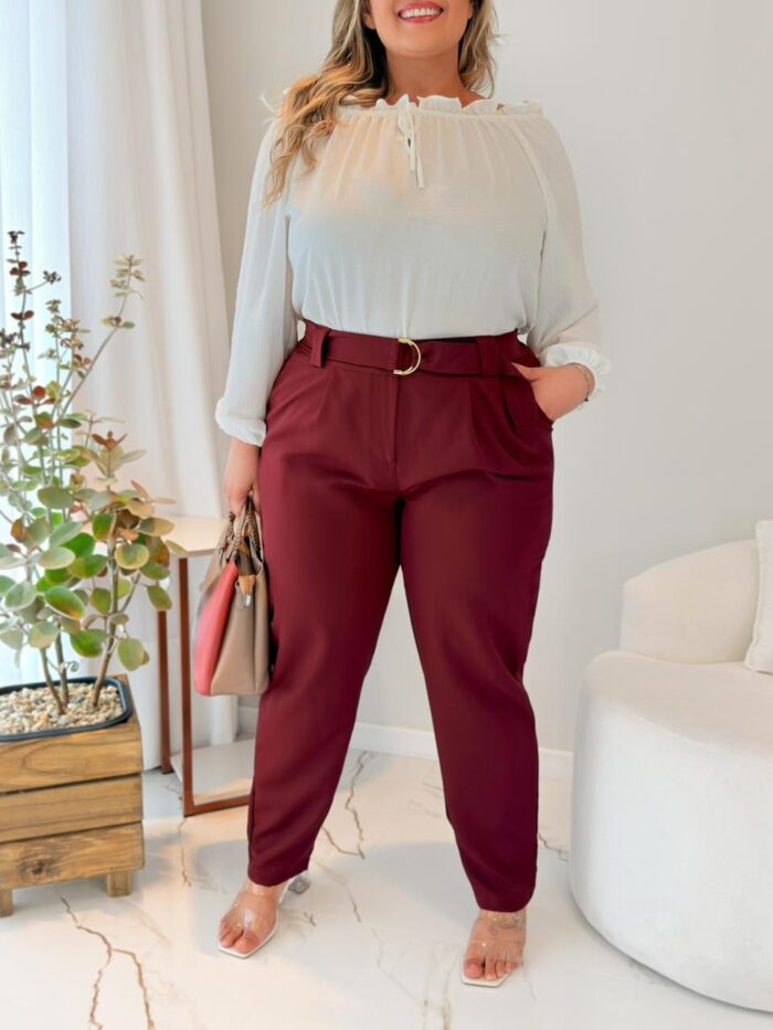 calça ludy vinho plus size 2327 calça ludy vinho plus size 2327