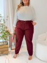 calça ludy vinho plus size 2327