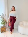 calça ludy vinho plus size 2327