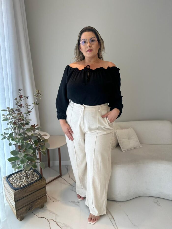 blusa cornelia preto plus size 2291