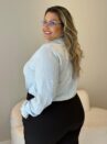 camisa giulia azul plus size 2316