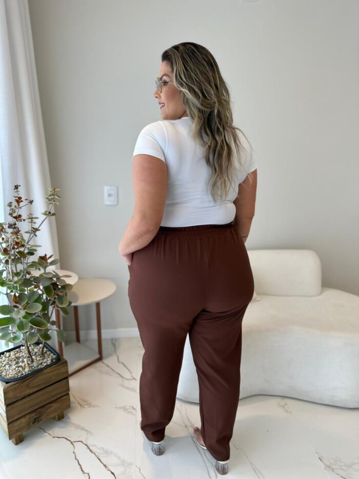 calça ludy marrom plus size 2328 calça ludy marrom plus size 2328