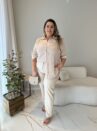 calça ludy caramelo plus size 2315