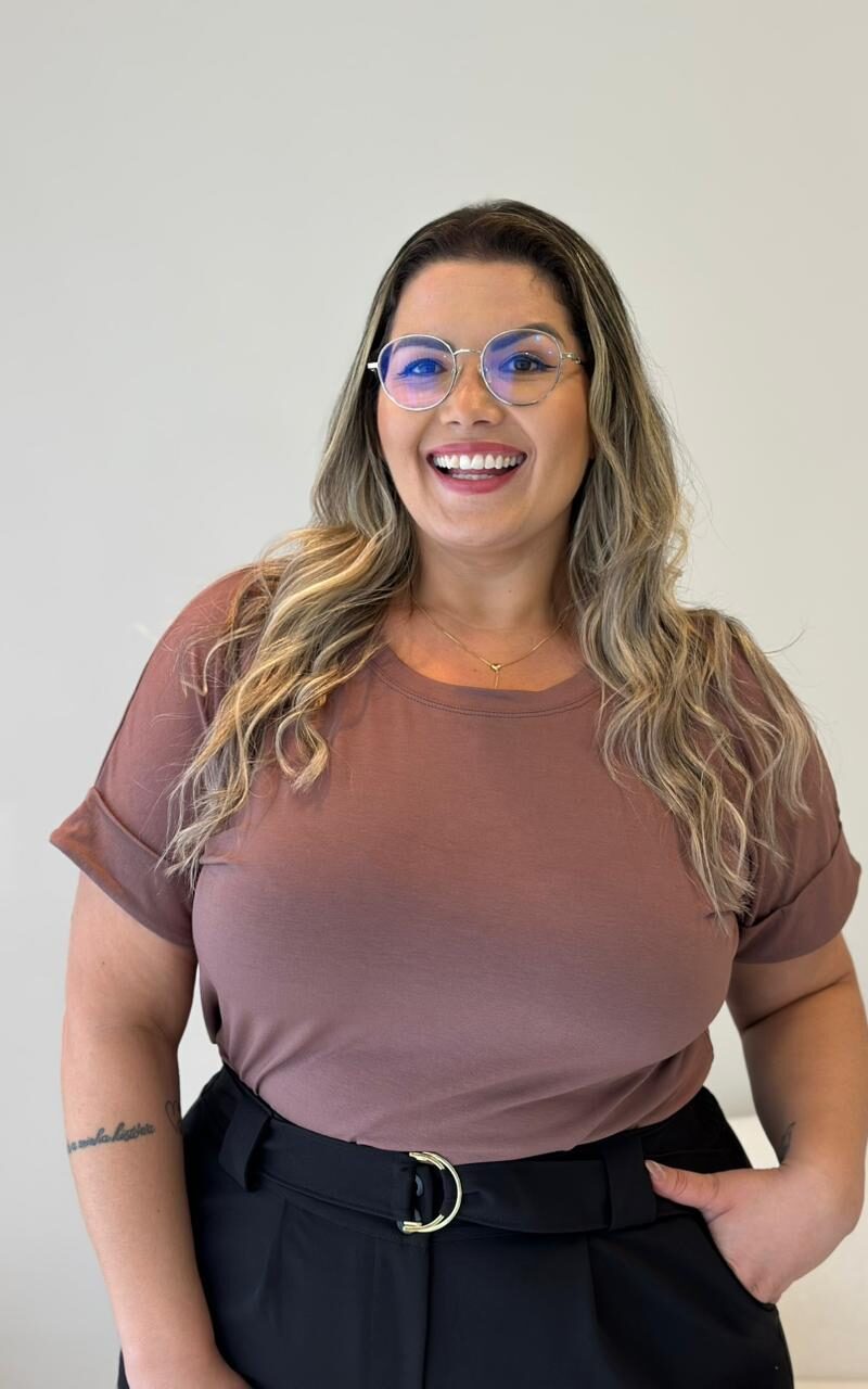 blusa jessy caramelo listrada plus size 2292