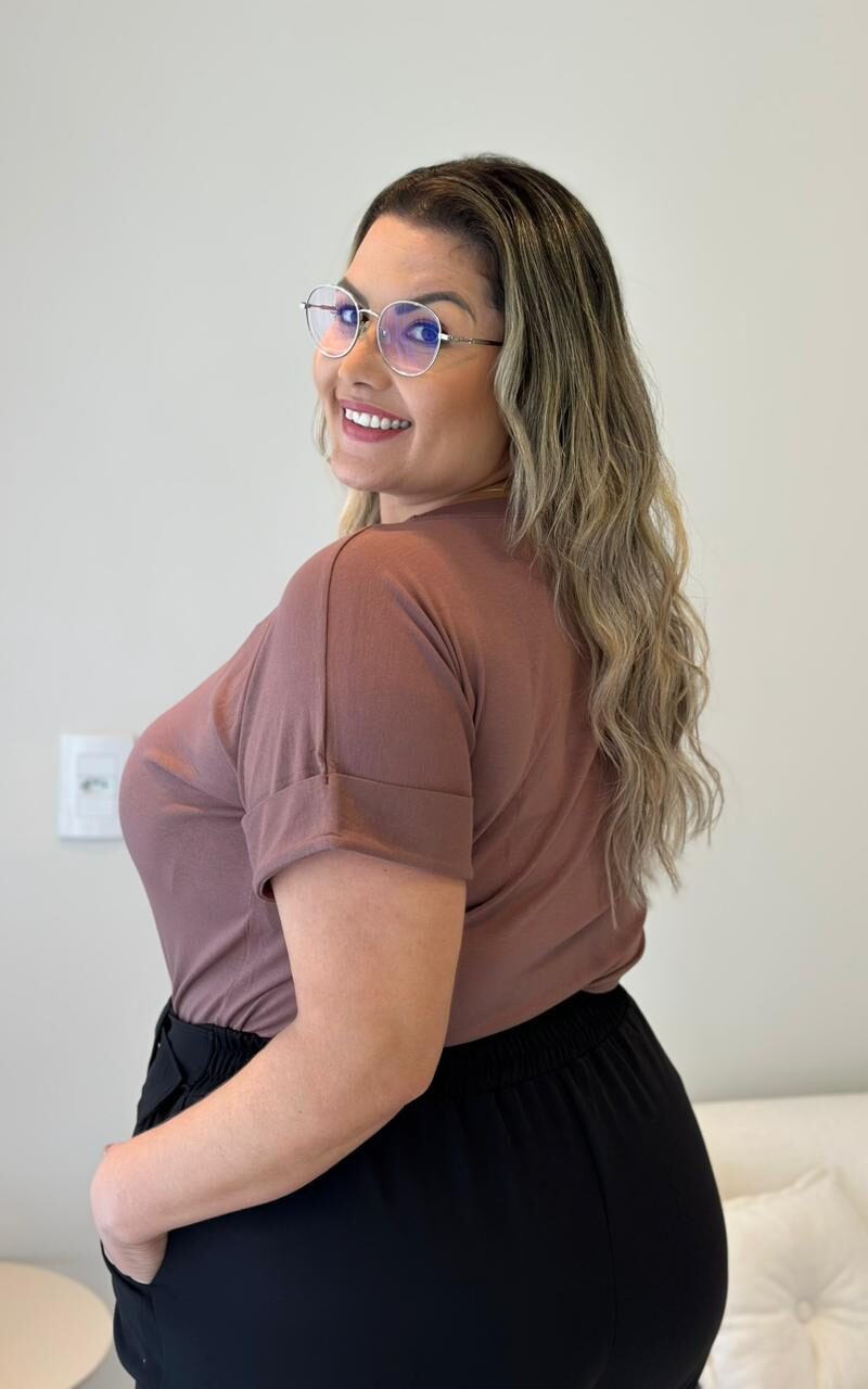 blusa jessy caramelo listrada plus size 2292 blusa jessy caramelo listrada plus size 2292