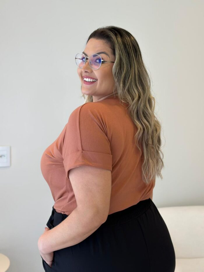 blusa jessy caramelo listrada plus size 2292 blusa jessy caramelo listrada plus size 2292