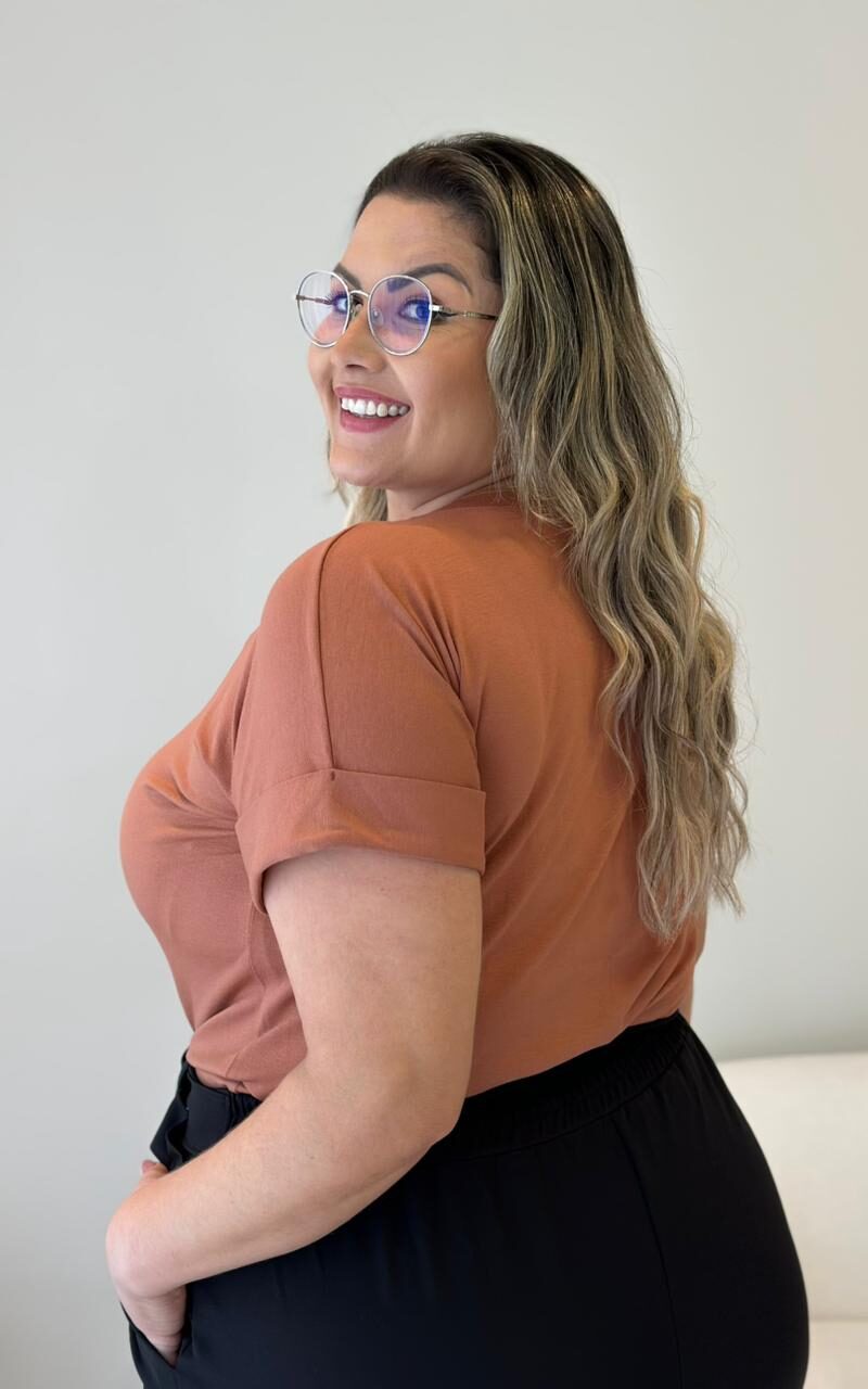 blusa jessy caramelo listrada plus size 2292 blusa jessy caramelo listrada plus size 2292