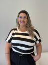 blusa jessy caramelo listrada plus size 2292