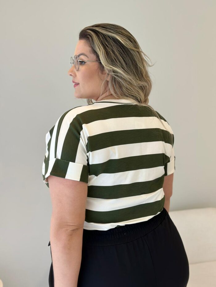 blusa jessy caramelo listrada plus size 2292 blusa jessy caramelo listrada plus size 2292