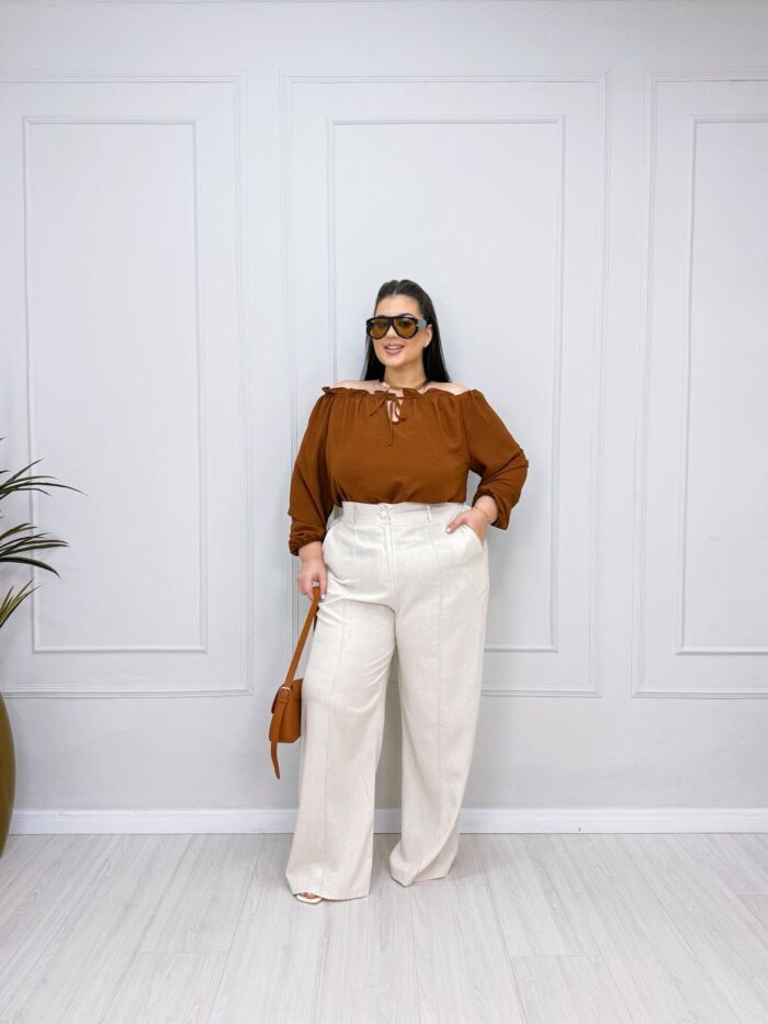 calça angela nude plus size 1298 calça angela nude plus size 1298