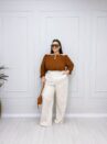calça angela nude plus size 1298